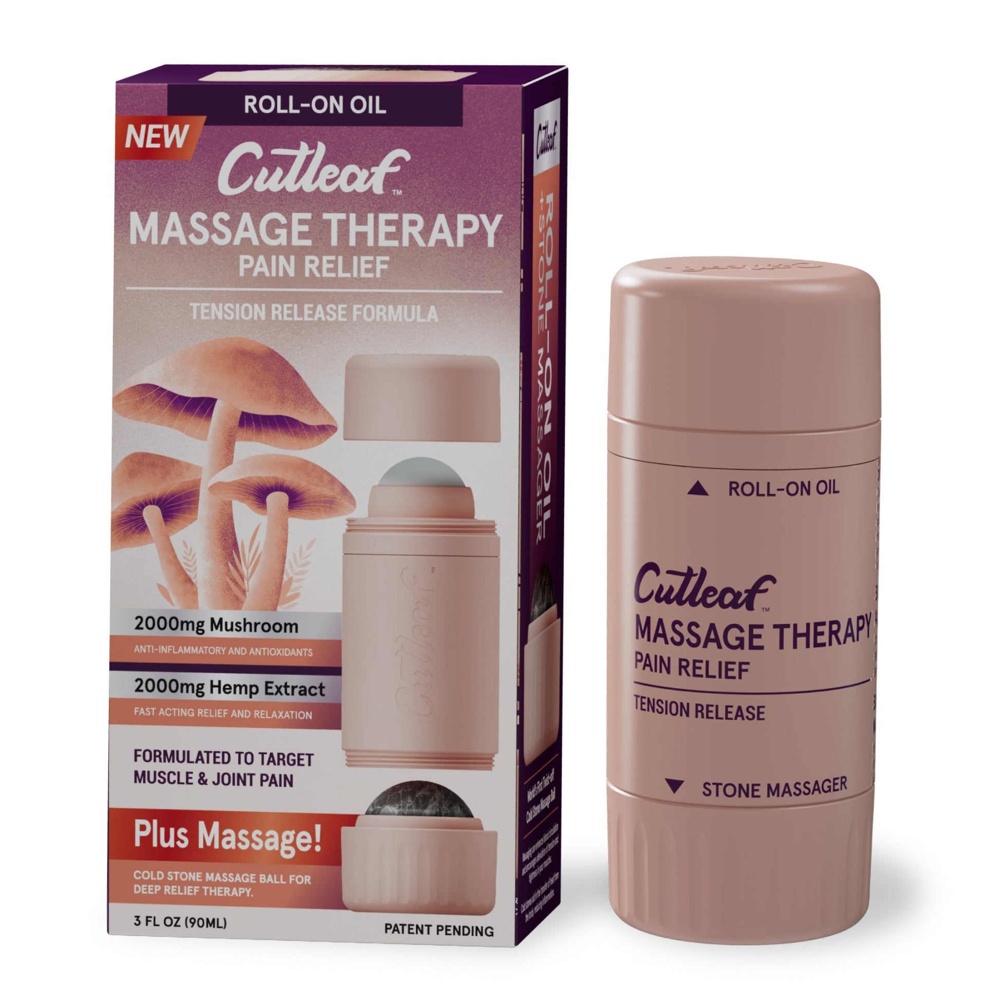 Cutleaf Massage Therapy Roll-On Blend for massage therapy