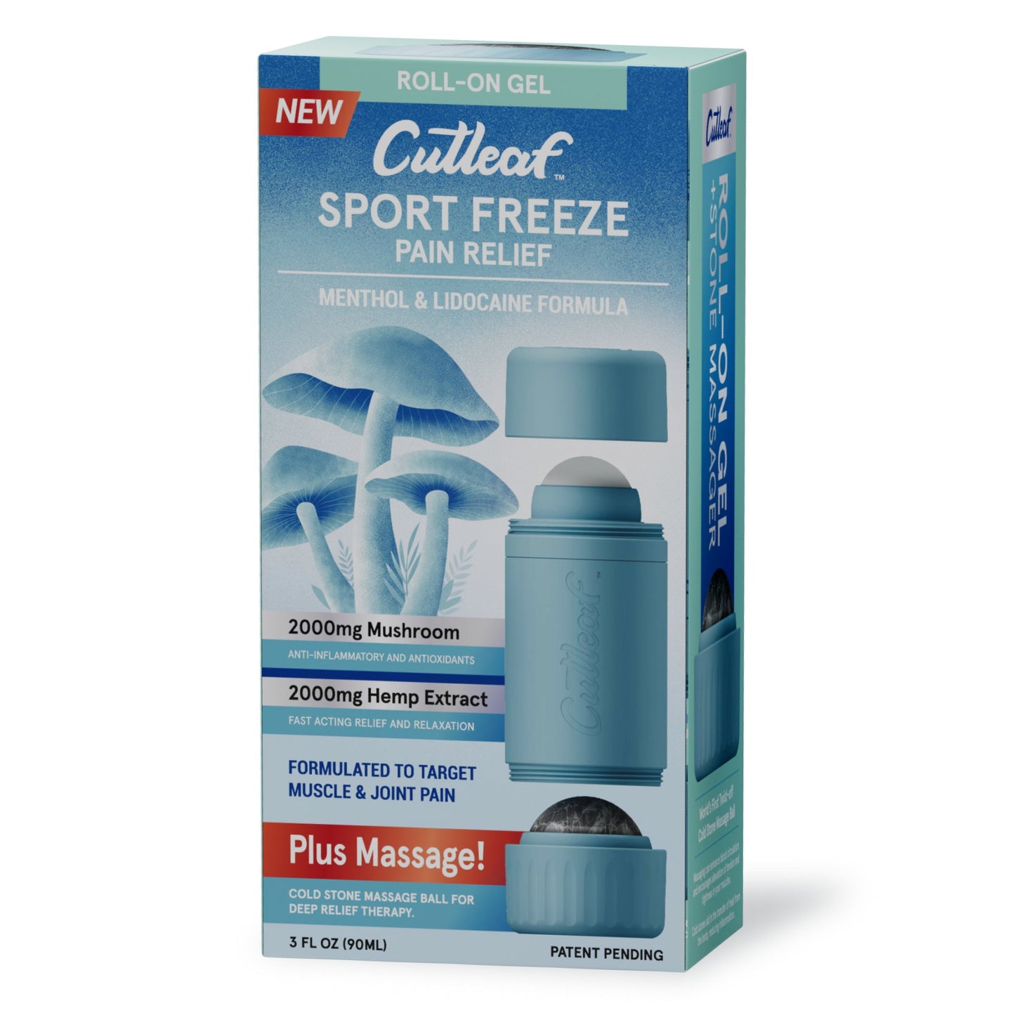 Cutleaf Sports Freeze Roll-On Blend roll-on package